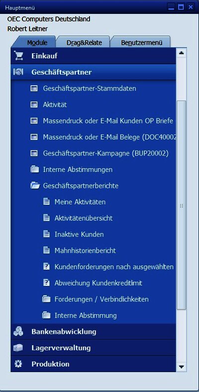 SAP Business One business partner reports