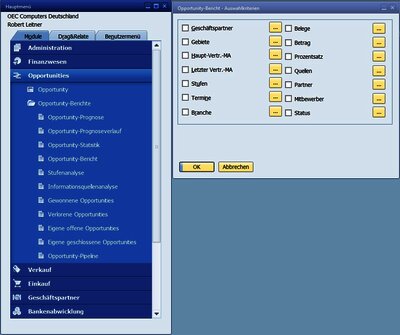 SAP Business One opportunity management